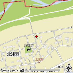 埼玉県坂戸市北浅羽208周辺の地図