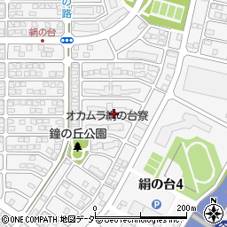 茨城県つくばみらい市絹の台5丁目周辺の地図