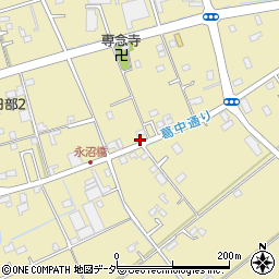 埼玉県春日部市永沼546周辺の地図