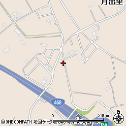 茨城県稲敷市月出里317周辺の地図