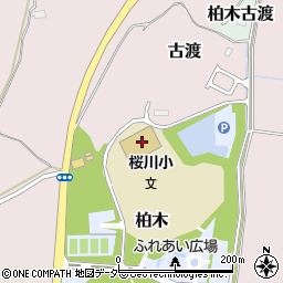 稲敷市役所　桜川総合運動公園周辺の地図
