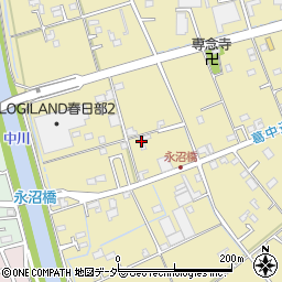 埼玉県春日部市永沼216周辺の地図