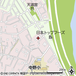 埼玉県春日部市東中野614周辺の地図