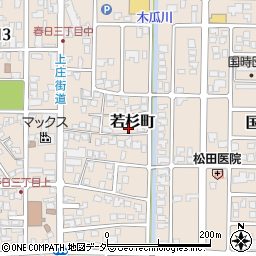 福井県大野市若杉町周辺の地図
