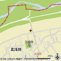 埼玉県坂戸市北浅羽周辺の地図