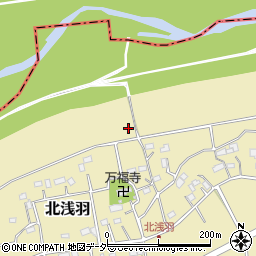埼玉県坂戸市北浅羽周辺の地図