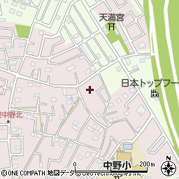 埼玉県春日部市東中野1561周辺の地図