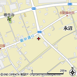 埼玉県春日部市永沼1567周辺の地図