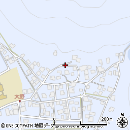 福井県鯖江市大野町周辺の地図