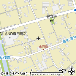 埼玉県春日部市永沼240周辺の地図