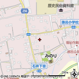石井下宿集会所周辺の地図