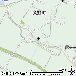 茨城県牛久市久野町2433周辺の地図