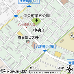埼玉県春日部市中央3丁目8-8周辺の地図