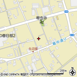 埼玉県春日部市永沼540周辺の地図