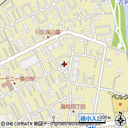 埼玉県春日部市緑町3丁目周辺の地図