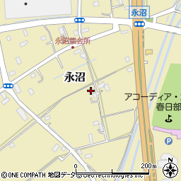 埼玉県春日部市永沼1512周辺の地図