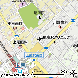 松島堂上尾東口店周辺の地図