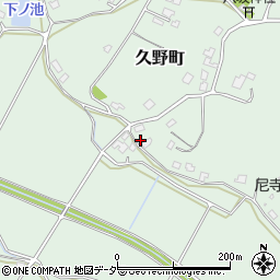 茨城県牛久市久野町2434周辺の地図