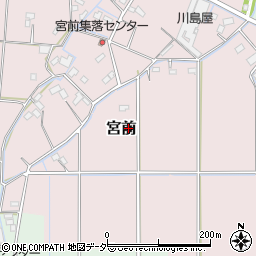 埼玉県比企郡川島町宮前周辺の地図