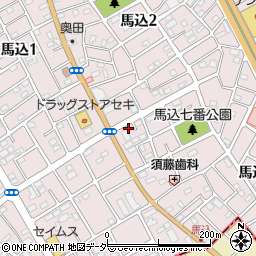 埼玉県蓮田市馬込周辺の地図