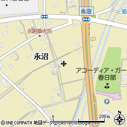 埼玉県春日部市永沼1449周辺の地図