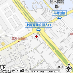 埼玉県上尾市原市1326-13周辺の地図