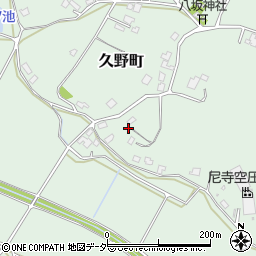 茨城県牛久市久野町2440周辺の地図