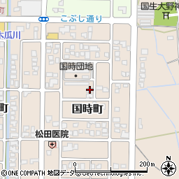 福井県大野市国時町703周辺の地図