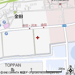 埼玉県坂戸市金田周辺の地図