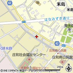 埼玉県春日部市米崎408周辺の地図