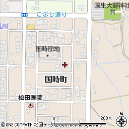 福井県大野市国時町407周辺の地図