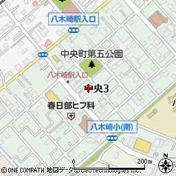 埼玉県春日部市中央3丁目8-24周辺の地図