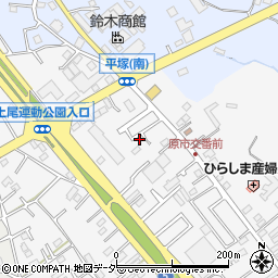 埼玉県上尾市原市1282-15周辺の地図