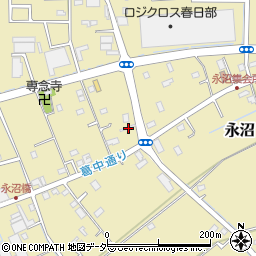 埼玉県春日部市永沼640周辺の地図