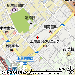 埼玉県上尾市宮本町周辺の地図