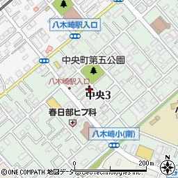埼玉県春日部市中央3丁目8-30周辺の地図