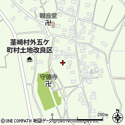 茨城県つくば市下岩崎周辺の地図
