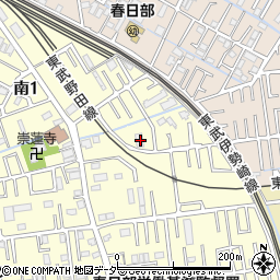 埼玉県春日部市南1丁目21-23周辺の地図