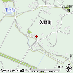 茨城県牛久市久野町2393周辺の地図