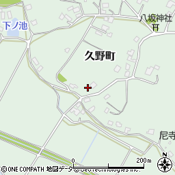 茨城県牛久市久野町2391周辺の地図