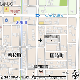 福井県大野市国時町207周辺の地図