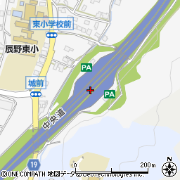 中央道辰野周辺の地図