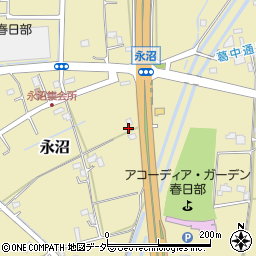 埼玉県春日部市永沼1097周辺の地図