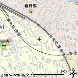 埼玉県春日部市南1丁目21周辺の地図
