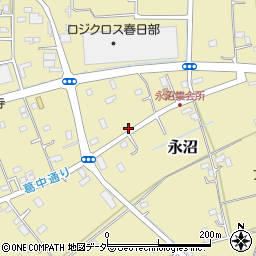 埼玉県春日部市永沼718周辺の地図