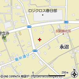 埼玉県春日部市永沼713周辺の地図