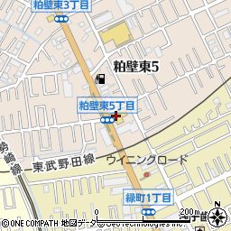 日産サティオ埼玉春日部店周辺の地図