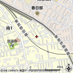 埼玉県春日部市南1丁目20-5周辺の地図