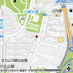 茨城県つくばみらい市絹の台5丁目1周辺の地図