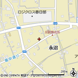 埼玉県春日部市永沼722周辺の地図
